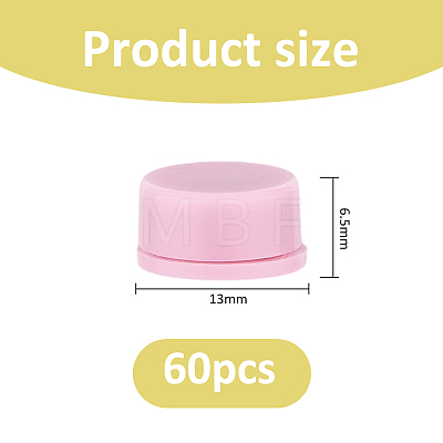 60Pcs Plastic & Carbon Steel Bearing Steel Spin Axis FIND-FH0018-26C-1