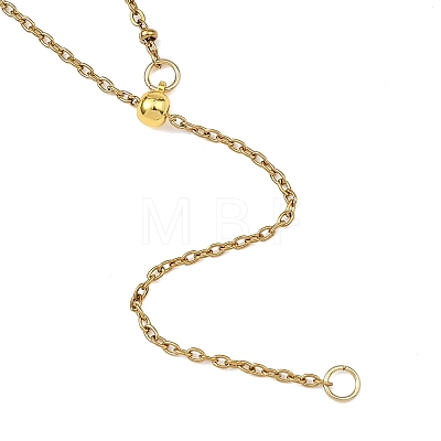 Adjustable 304 Stainless Steel Mixed Chain Lariat Necklace Making AJEW-JB01636-1