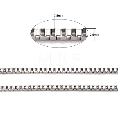 Tarnish Resistant 304 Stainless Steel Venetian Chains CHS-K001-34A-1