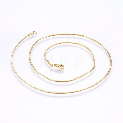304 Stainless Steel Snake Chain Necklaces X-MAK-L015-03D-1