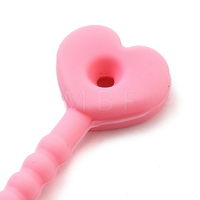 Heart Silicone Cable Ties SIL-T057-01I-1