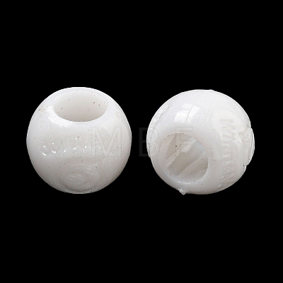 Opaque Acrylic European Beads SACR-L007-023A-1