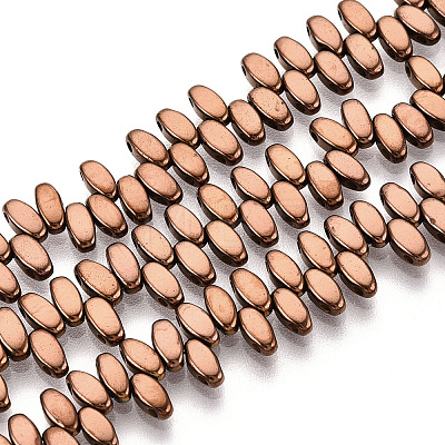 Electroplated Synthetic Non-magnetic Hematite Beads Strands G-T139-65C-1