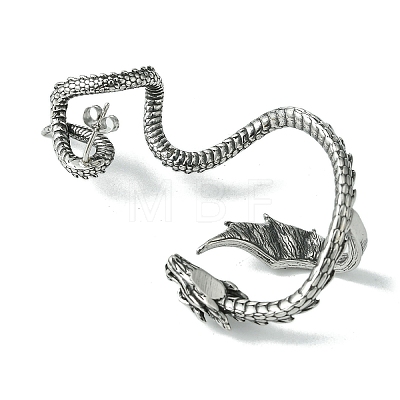 316 Surgical Stainless Steel Cuff Earrings EJEW-E300-18AS-01-1