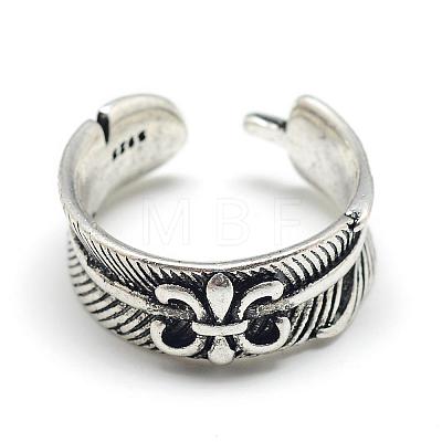 Adjustable Alloy Cuff Finger Rings RJEW-S038-023-1