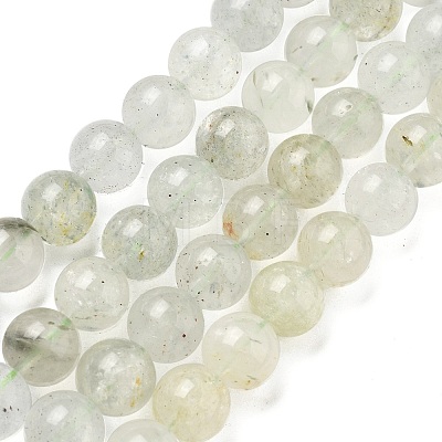 Natural Green Beryl Beads Strands G-F787-01-10mm-1
