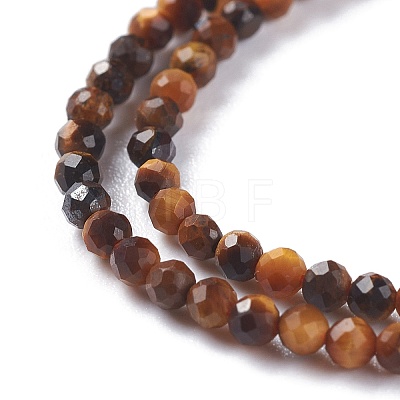 Natural Yellow Tiger Eye Beads Strands G-A026-A15-2mm-1