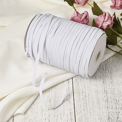 1/8 inch Flat Braided Elastic Rope Cord EC-R030-4mm-01-1