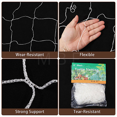 Polyester Plant Trellis Netting for Garden AJEW-WH0609-869-1