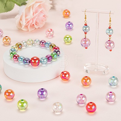 72Pcs 12 Colors Transparent Acrylic Beads MACR-LS0001-02-1