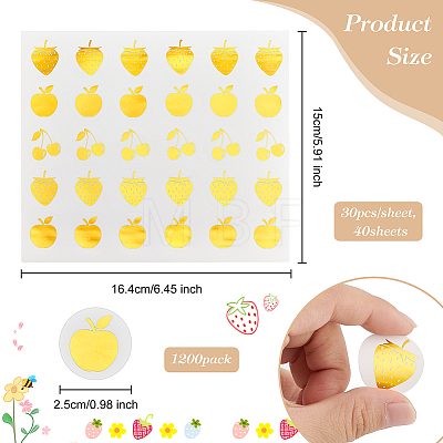 Round Dot Paper Sealing Stickers DIY-WH0349-137D-1
