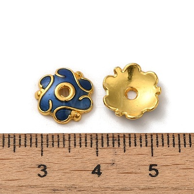 Alloy Enamel Beads Caps FIND-G074-02M-1