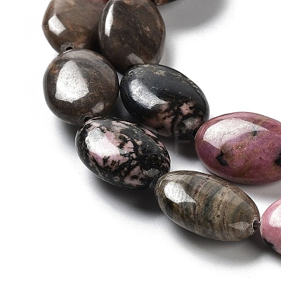 Natural Rhodonite Beads Strands G-L164-A-31-1