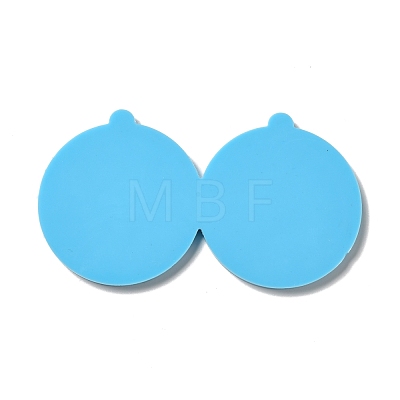 DIY Flat Round with Sun Pendant Silicone Molds DIY-I099-13-1