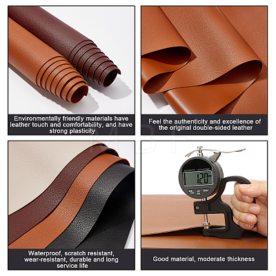Imitation Leather Fabric DIY-WH0221-25B-1