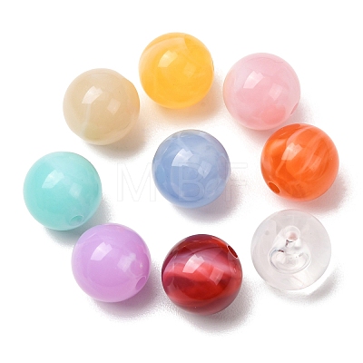 Two-Tone Imitation Gemstone Acrylic Beads AC-CBA7B05-06-1