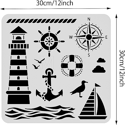 Plastic Reusable Drawing Painting Stencils Templates DIY-WH0172-490-1