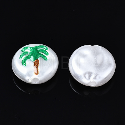 3D Printed ABS Plastic Imitation Pearl Beads KY-S168-009A-1