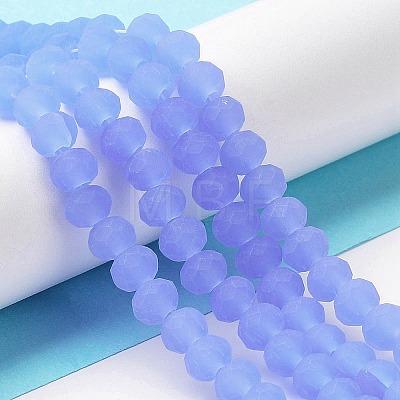 Imitation Jade Solid Color Glass Beads Strands EGLA-A034-J2mm-MD03-1
