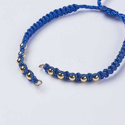Polyester DIY Braided Bracelet Making MAK-K018-B09-1
