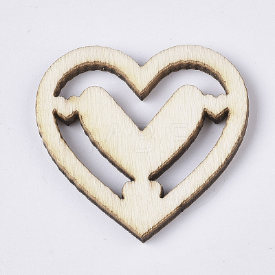 Valentine's Day Theme Laser Cut Wood Shapes WOOD-T011-51-1