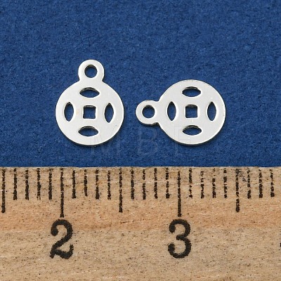 925 Sterling Silver Hollow Charms STER-C007-01A-S-1