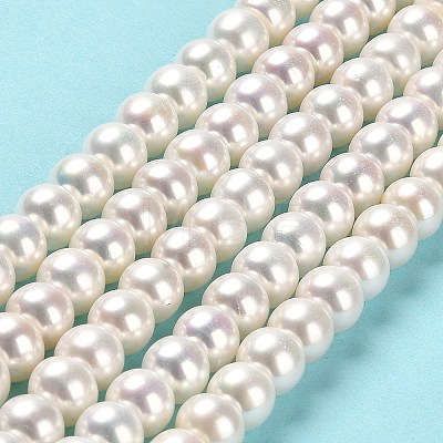 Natural Cultured Freshwater Pearl Beads Strands PEAR-J007-09-1
