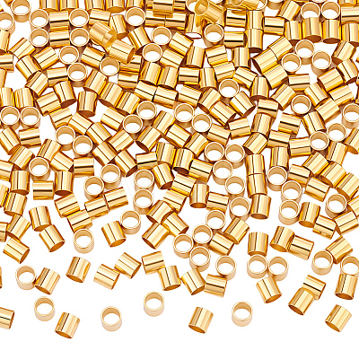 300Pcs 201 Stainless Steel Crimp Beads STAS-BBC0009-77B-1