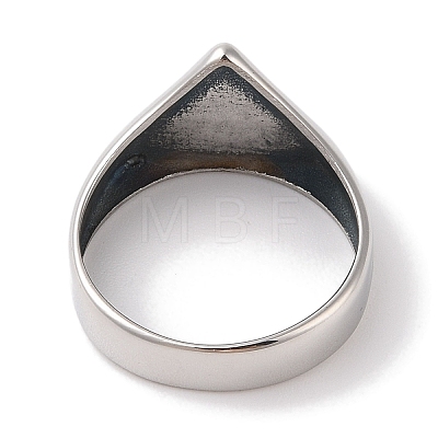 Viking 304 Stainless Steel Valknut Rings RJEW-U005-17F-AS-1