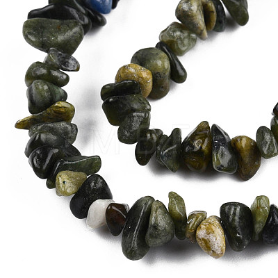 Natural Peridot Beads Strands G-R002-12-1