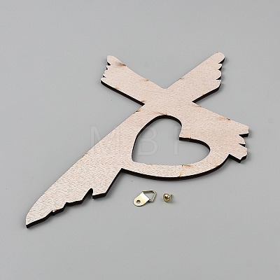 Wood Cross Wall Decorations HJEW-WH0108-007-1