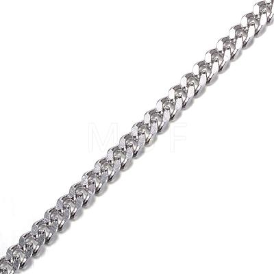304 Stainless Steel Twisted Chains Curb Chains CHS-P002-03P-0.6MM-1