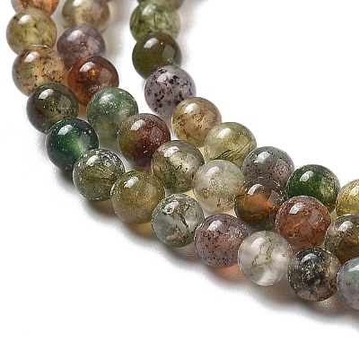 Natural Indian Agate Bead Strands G-A130-3mm-K12-01-1