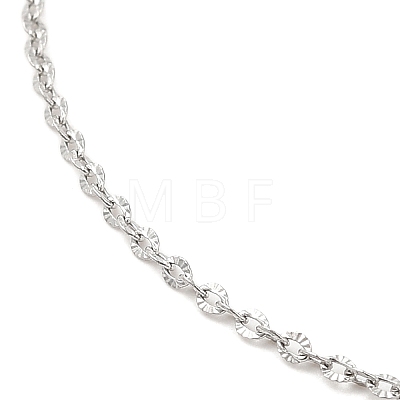 304 Stainless Steel Cable Chain Necklace for Women NJEW-G104-06P-1