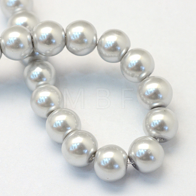 Baking Painted Glass Pearl Bead Strands HY-Q003-3mm-62-1