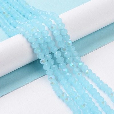 Electroplate Glass Beads Strands EGLA-A034-J10mm-L06-1