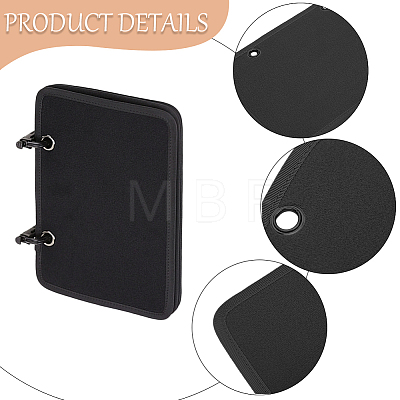 4Pcs Rectangle Velvet Binder Badge Armband Patch Display Board DIY-WH20062-165C-1
