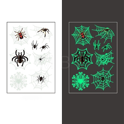 Hallowmas Luminous Glow in the Dark Removable Temporary Water Proof Tattoos Paper Stickers PW-WGAF489-09-1