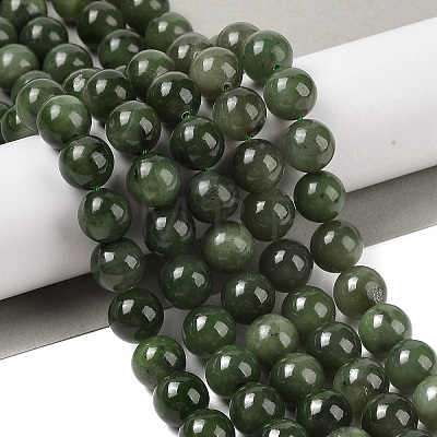 Natural Canada Jade Beads Strands G-NH0001-G01-01-1