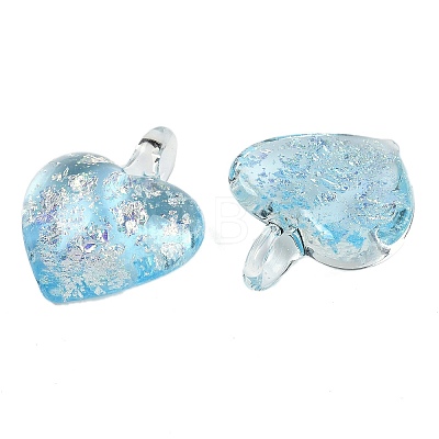 Lampwork Pendants FOIL-K003-02E-1