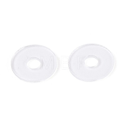50Pcs Transparent PVC Insulating Gaskets PVC-T006-5mm-01-1