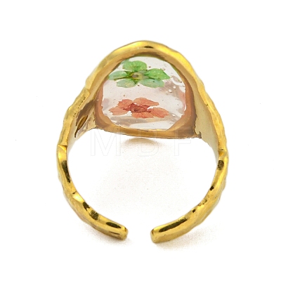 Brass Adjustable Rings for Women RJEW-G265-10G-D06-1