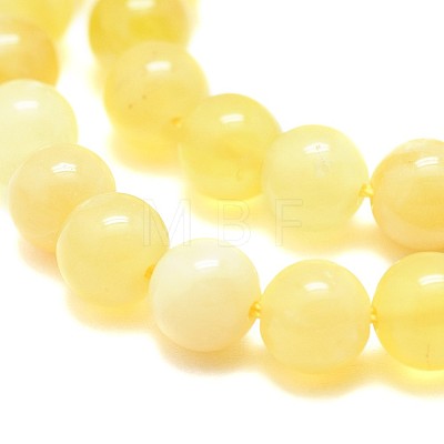 Natural Yellow Opal Beads Strands G-F674-07A-6mm-1
