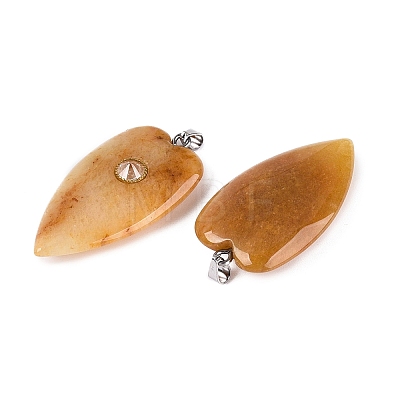 Natural Topaz Jade Pendants G-Q601-47G-1