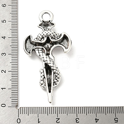 Alloy with Rhinestone Big Pendant FIND-Z015-01AS-1