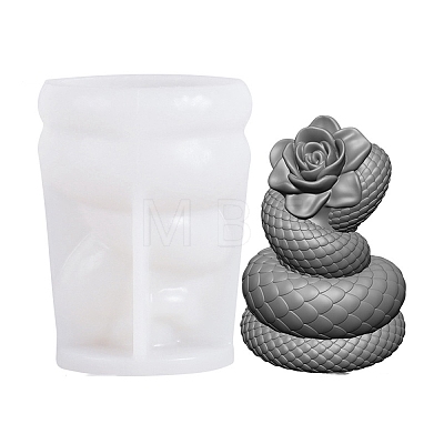 Rose & Snake Silicone Molds Candle Molds SIL-B070-04-1