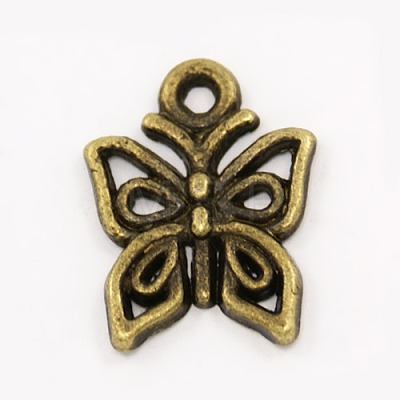 Tibetan Style Alloy Pendants TIBEP-A890-AB-FF-1