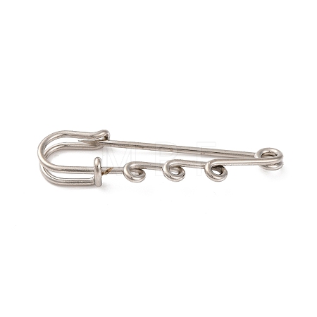 Iron Brooch Findings KK-Q491-N-1