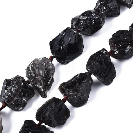 Natural Smoky Quartz Beads Strands G-R421-06-1