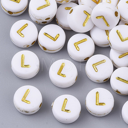 Plating Acrylic Beads X-PACR-R242-01L-1